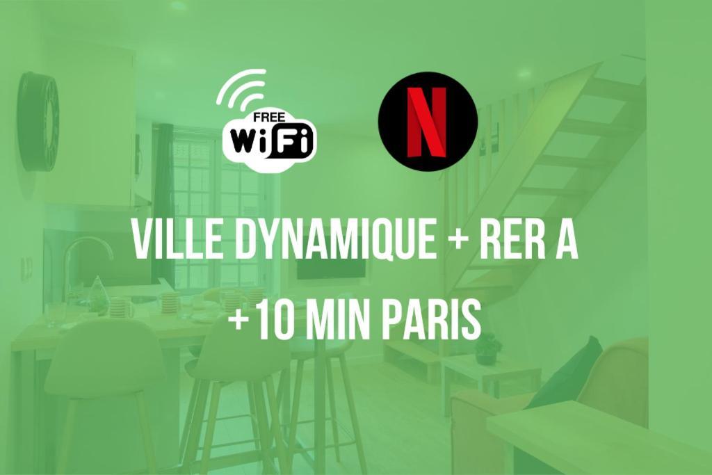 Apartamento Brut De Pomme - Self Checkin Automatique - 10 Min Rer A Champigny-sur-Marne Exterior foto